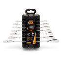 7 Piece SAE Combination Ratcheting Wrench Set image number 1