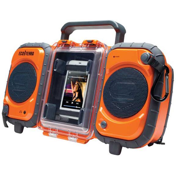 EcoTerra Waterproof Boombox&mdash;Orange image number 0