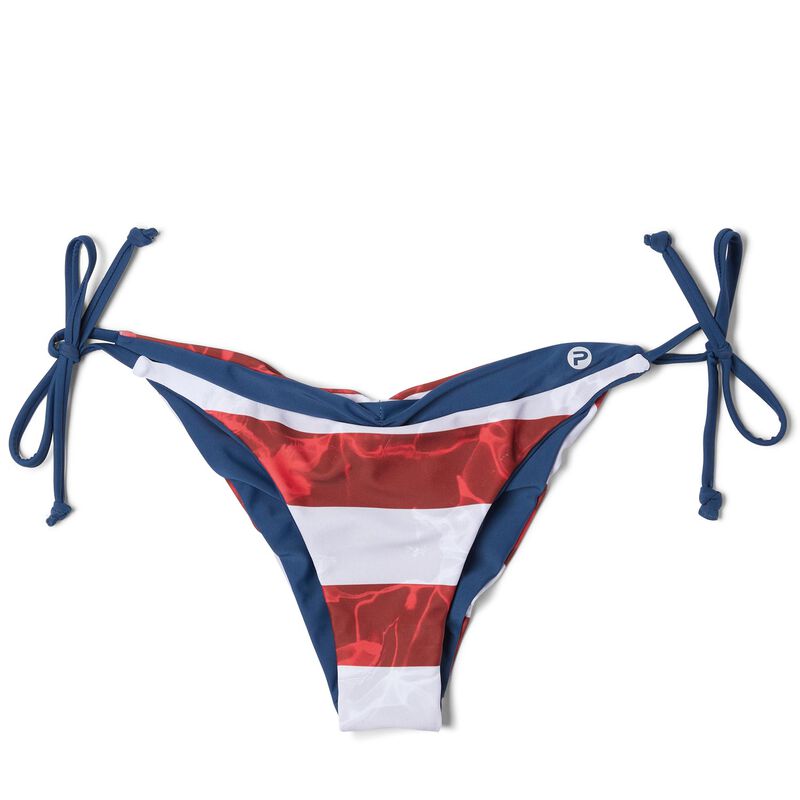 Women's Americamo Reversible Tie Side Bikini Bottoms image number null