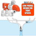 SEAFLO 24V 1100 GPH Time Sensing Automatic Low Profile Narrow Bilge Pump image number 3