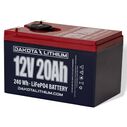 Lithium Iron Phosphate Battery, 12V, 20Ah, USB/USBc Charging Port image number 0