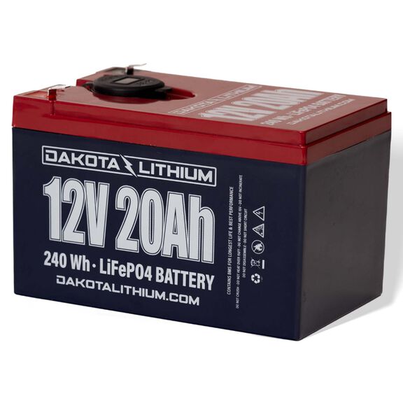 Lithium Iron Phosphate Battery, 12V, 20Ah, USB/USBc Charging Port image number 0