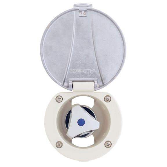 Trinidad Recessed Control Valve Cold Only, Warm White Cup with Stainless Steel Lid, Chrome Trinidad Handle image number 1