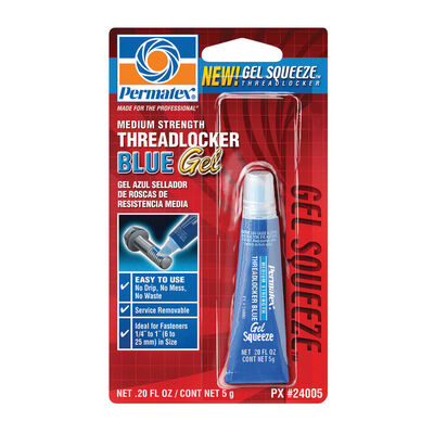 Medium-Strength Threadlocker Blue Gel, .20 fl. oz.