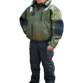 Snowmobile Flotation Bomber Jacket, USCG/TC, OD Green, 2 Extra Large