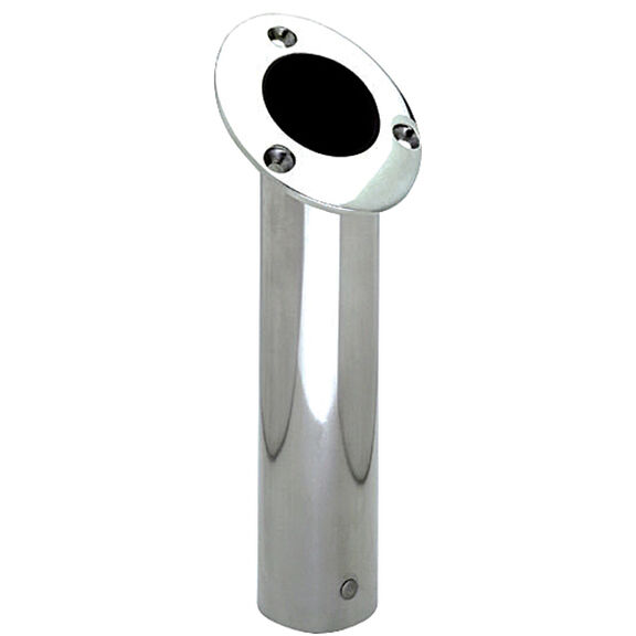 Stainless Steel 30&deg; Flush Mount Rod Holder image number 0