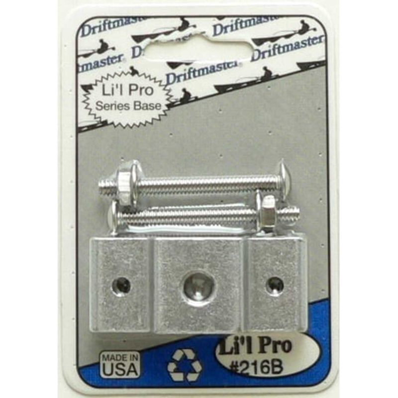 DRIFTMASTER Li'l Pro Clamp Fishing Rod Holder Base, Square Rail 11/4