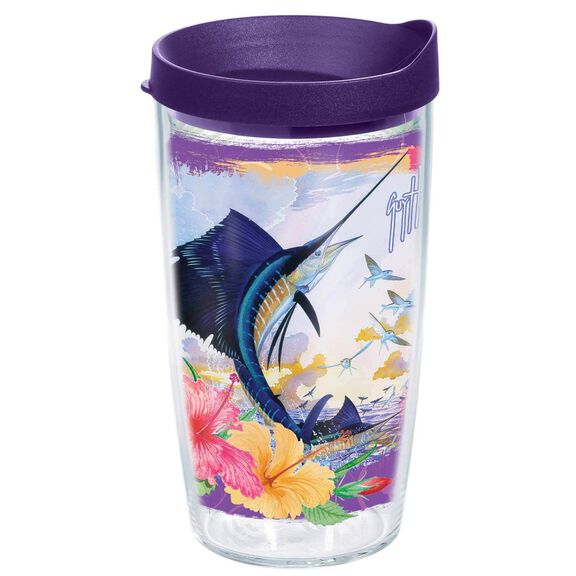 16 oz. Guy Harvey Colorful Sailfish Tumbler with Lid image number 0