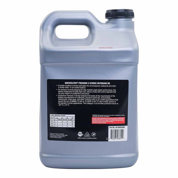 Premium 2-Cycle TC-W3 Outboard Oil, 2.5 Gallons image number 1