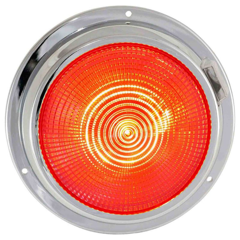 5 1/2" Dome Light with Three-Position Switch, White/Red image number 1