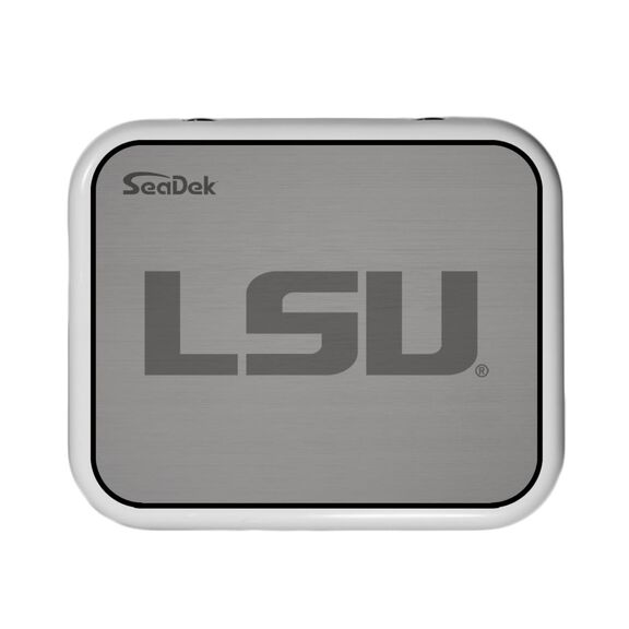 SeaDek Cooler Pad - Collegiate Collection - Fits YETI Roadie 24 - Storm Gray / Black, LSU image number 0