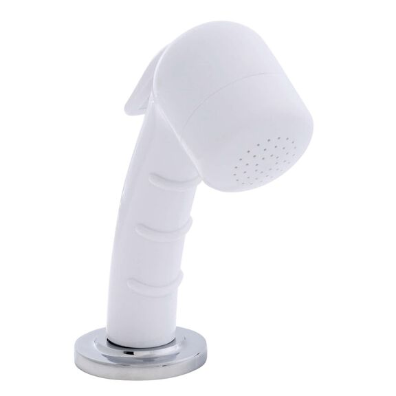 Deck-Mount Sprayer Small Arctic White Sprayer No Hook, 6' White Rubber Hose, Ultra-Low Profile Holder image number 0