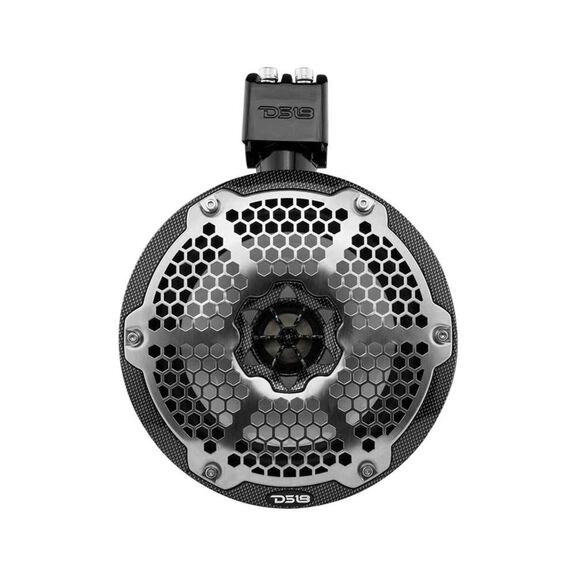 HYDRO 8" Marine Tower Speakers with Integrated RGB LED Lights, 375 Watts, Black Carbon Fiber image number 5