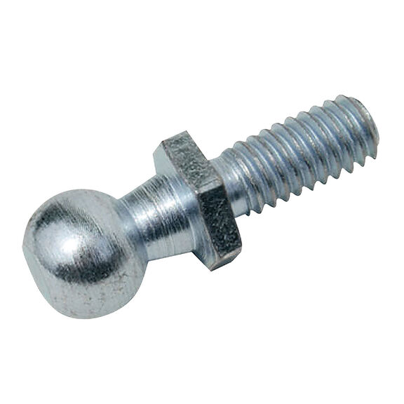 10mm Zinc-Plated Ball Stud, 5/16"-18 Thread, 1" Stud Length image number 0