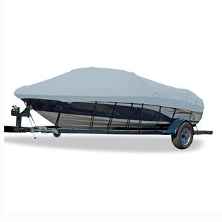 Styled-to-Fit Boat Cover for V-Hull I/O Runabout Boats (Including Euro-Style) with Windshield and Hand or Bow Rails