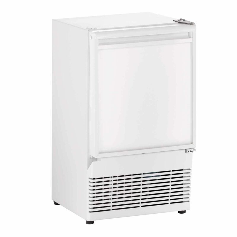 14" White ADA Compliant Crescent Ice Maker image number 0