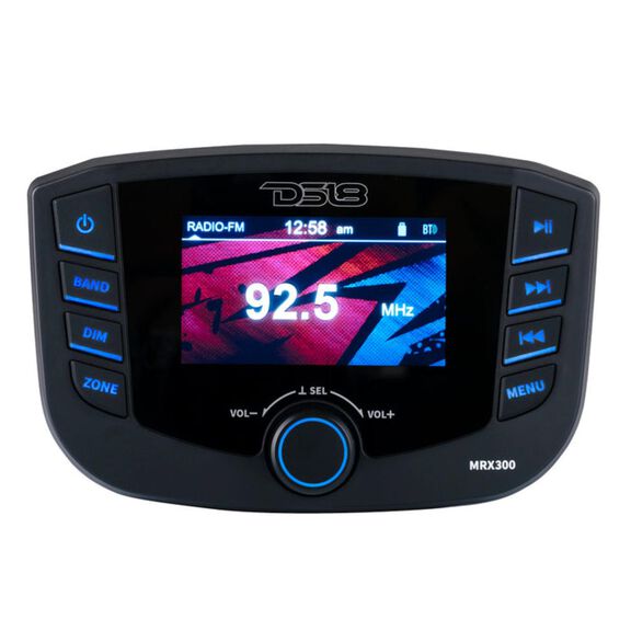 Marine Stereo, TFT screen, 3 Zones, 4 volts Output, BT, RDS 4 x 50 Watts image number 1