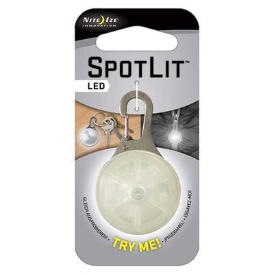 SpotLit LED Carabiner Light, White