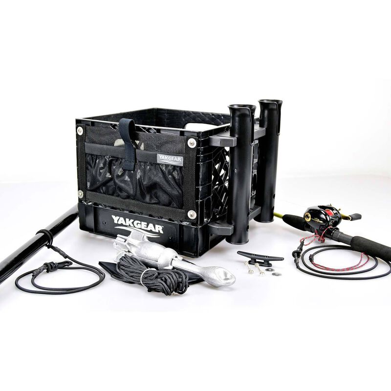 YAKGEAR Grab & Go Basic Kayak Angler Crate Kit West Marine