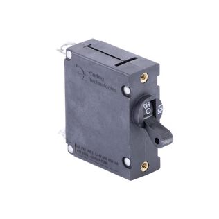 Circuit Breaker, Standard Black Toggle, Single Pole, 10A