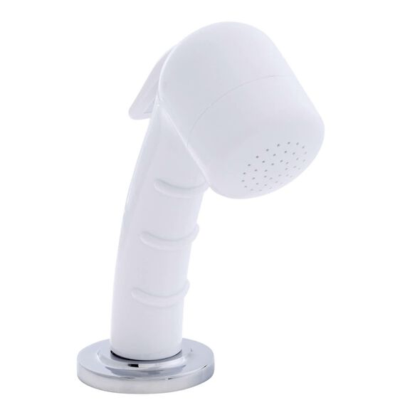 Deck-Mount Sprayer Small Arctic White Sprayer No Hook, 6' Stainless Steel Hose, Low Profile Holder image number 0