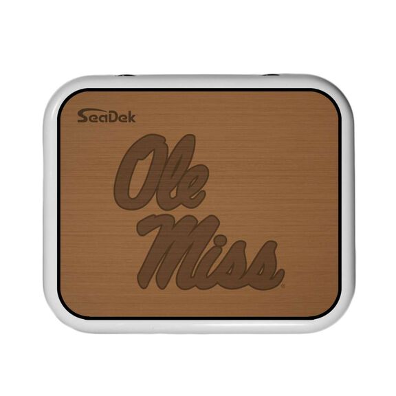 SeaDek Cooler Pad - Collegiate Collection - Fits YETI Roadie 24 - Mocha / Black, University of Mississippi image number 0