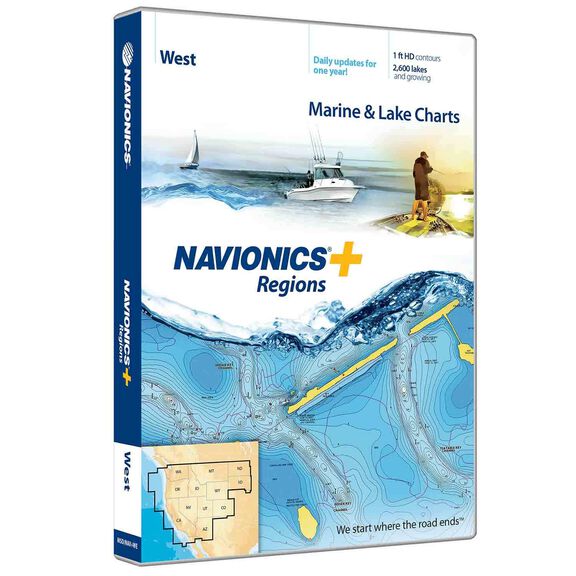 CF/NAV+WE Region West Navionics+ Charts CF Card image number 0