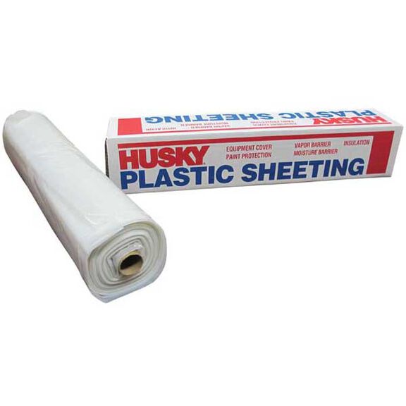 20' x 100' Plastic Sheeting, 4mil, Clear image number 0
