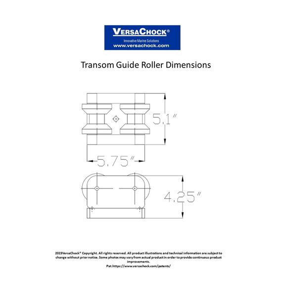 Transom Guide Roller for Winch image number 1