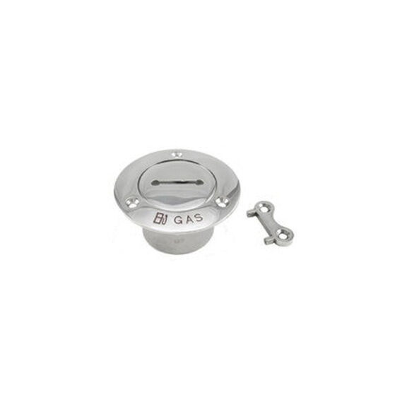 Stainless Steel Deck Fill with Key for Gas Pipe, 2" image number 0