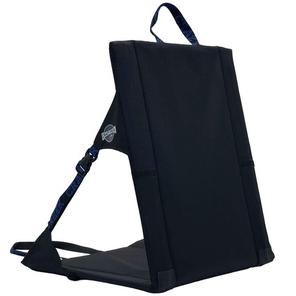 Crazy Creek Original LongBack Chair, Portable Chair for Camping and Stadiums, High Density Foam Cushion, Comfortable and Adjustable Back Support, Lightweight and Foldable, Water-Resistant, Black image number 1