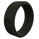 Women's Modern Black Q2X Silicone Ring, Size 08 image number 0