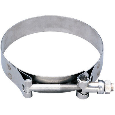 4.75"-5.41" T-Bolt 316 Stainless Steel Exhaust Hose Clamp