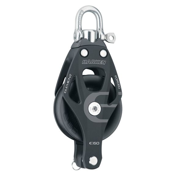 60 mm Element Single Block with Becket and Swivel/Locking Shackle image number 0