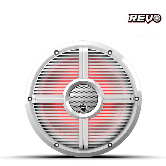 Wet Sounds REVO CX-10 XW-W S2 10-inch High Output Component Style Coaxial Speakers with XW-White RGB Grilles image number 1