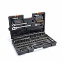 185 Piece 1/4&rdquo;, 3/8&rdquo; & 1/2" Drive 72-Tooth SAE/Metric Mechanics Hand Tool Set image number 1