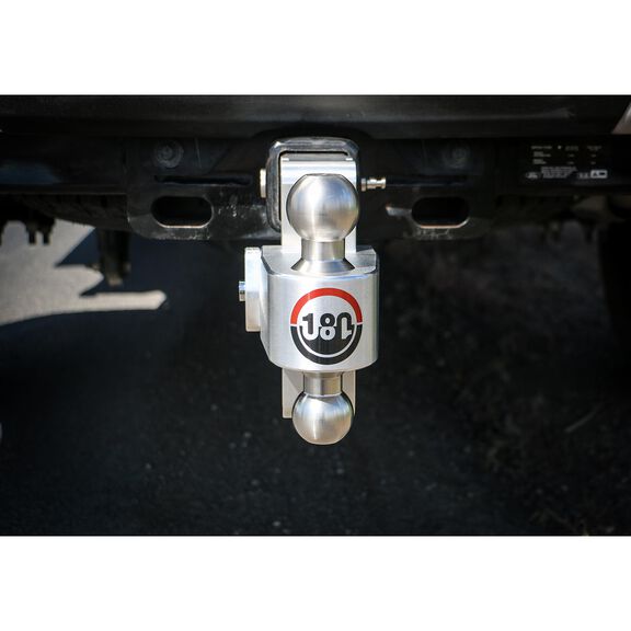 Weigh Safe 180-Degree Adjustable Trailer Hitch, Compatible with 2" Receivers, 4" Drop image number 1