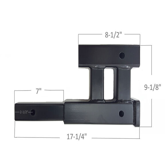 Dual Hitch Extension, 4,000-lbs GTW Capacity image number 1