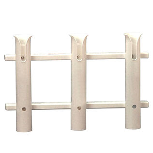 Surface Mount 3-Rod Deluxe Poly Rod Holder