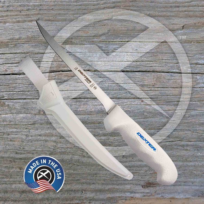 DEXTERRUSSELL 7" Sofgrip Flexible Fillet Knife with Sheath West Marine