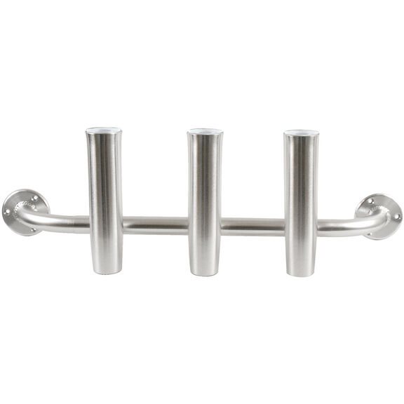 Rdeghly Boat Fishing Rod Holder,Boat 3 Link Rack Tubes Stainless Steel Fishing Rod Holder for Marine Yacht,Stainless Steel Fishing Rod Holder