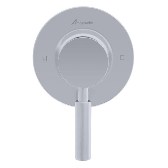 Aviani 1H Shower Mixer, Thin Wall-Mount Chrome image number 2