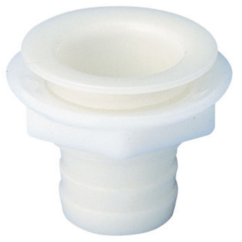 1 1/4" Straight Plastic Drain Fitting, Fits 1" Hose image number 0
