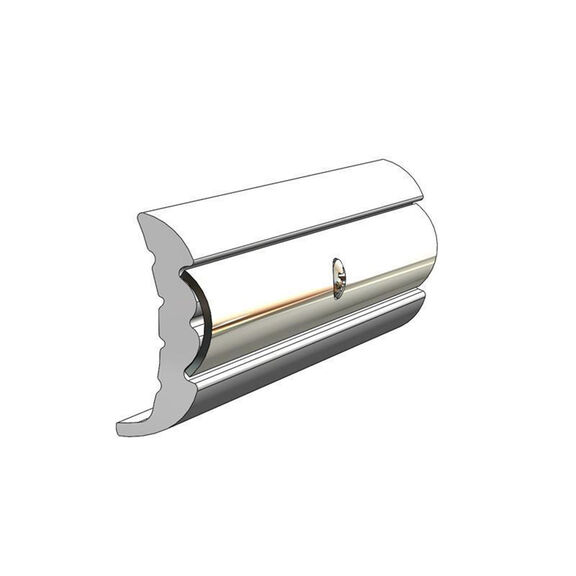 Rigid Frosty White Rub Rail Kit, 1 5/8" x 5/8", 3 Pieces 7.5', 7.5' & 5' Lengths image number 0