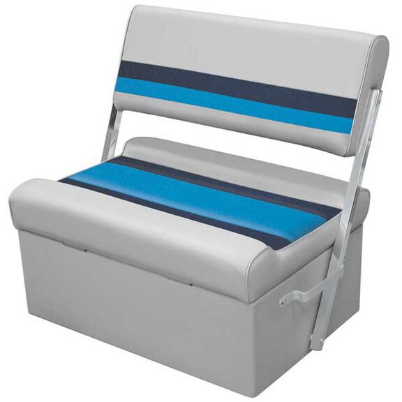 Deluxe Flip Flop Pontoon Bench, Gray/Navy/Blue image number 0