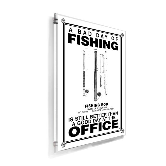 A Bad Day Fishing Poster, White image number 1