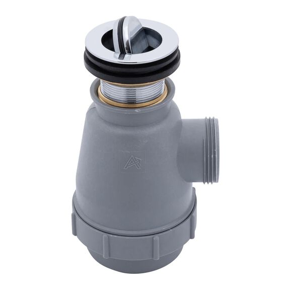 1-1/2" Drain, Flip Trap Sink Drain no Overflow, 1-1/4"-M Thread Chrome image number 0