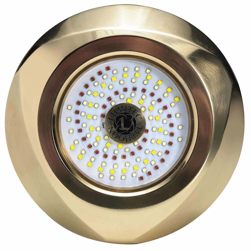 Lumitec Lighting Seablaze Typhoon Through-Hull Underwater Light, 10,000 Lumen, Full Color Spectrum | by West Marine