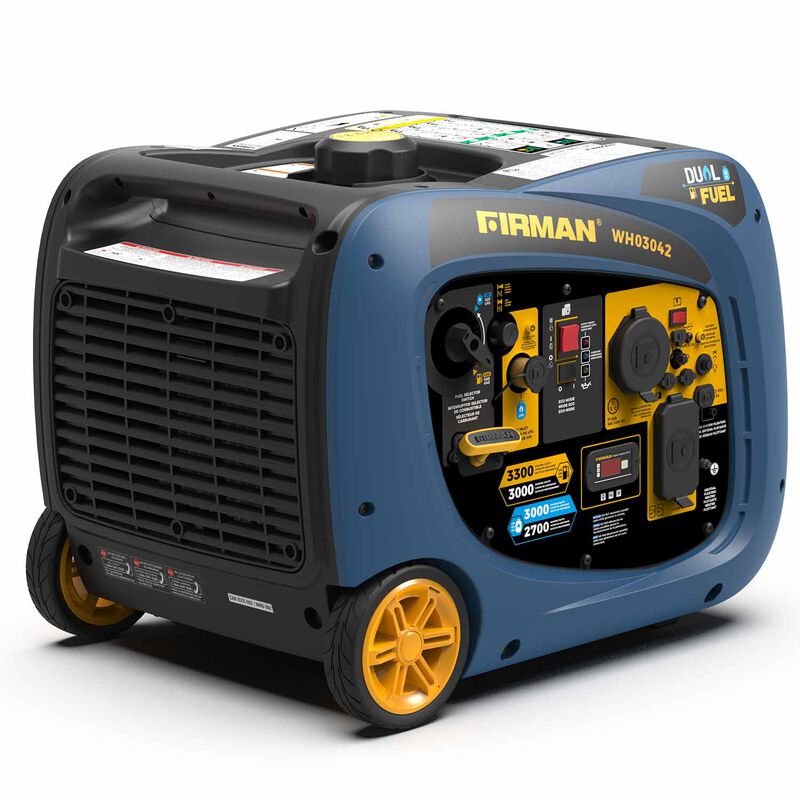 FIRMAN Electric Start Dual Fuel Gas/LPG 3300/3000W Inverter Portable