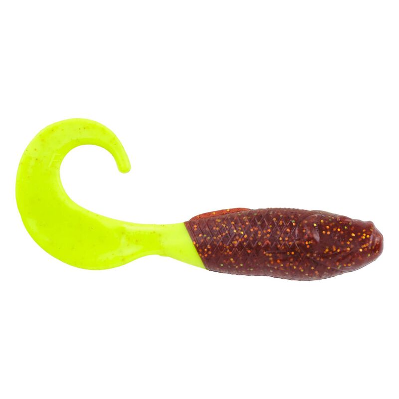 Berkley Saltwater Gulp! Swimming Mullet - Rootbeer Gold/Chartreuse - 4″ - 10 Pack